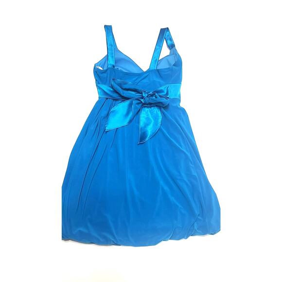 Y2K 90s Taboo bright Blue women's size medium A-line mini dress - Picture 6 of 9